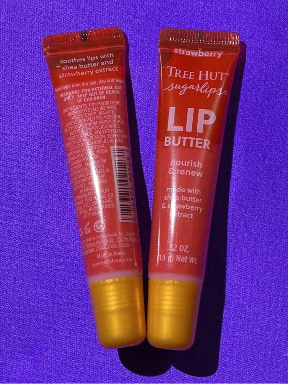 Tree Hut Strawberry Lip Butter – Nourishing Red Lip Balm